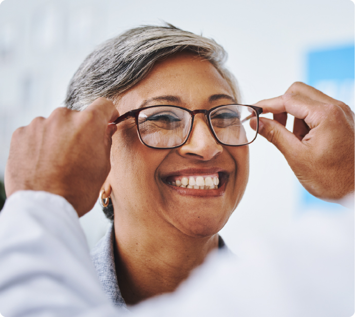 EPH member gets glasses 